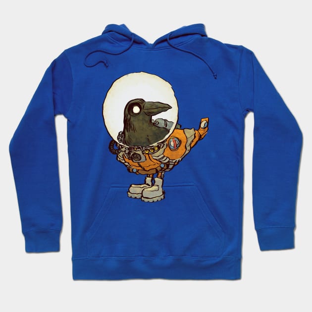 Space Crow Hoodie by jesse.lonergan